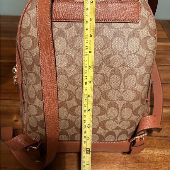 Coach Brown Backpack with Colorful Stripes main image 9